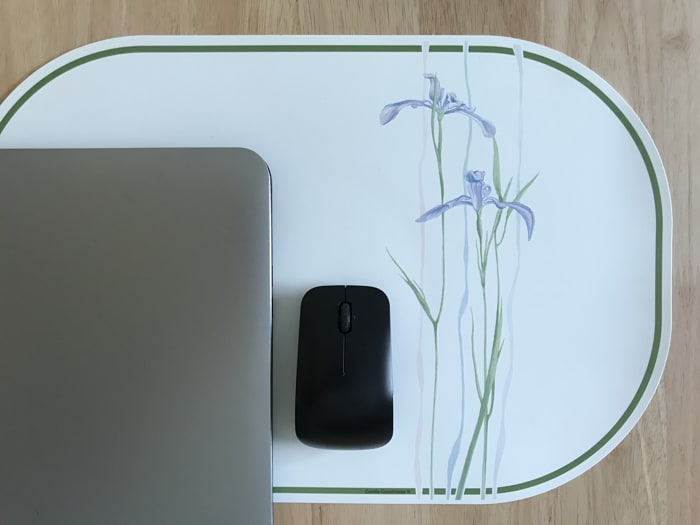 A Table Mat In Place Of A Mouse Pad