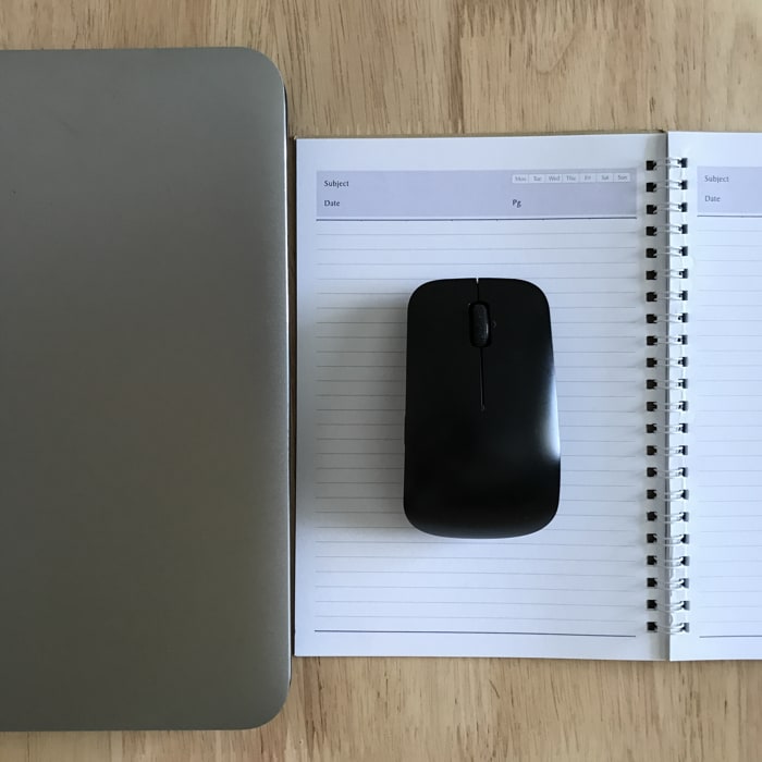Notebook Pages Are A Good Mouse Pad Alternative